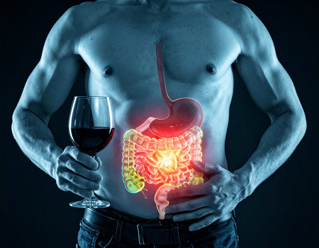 brandend maagzuur, blozen en lichte jeuk